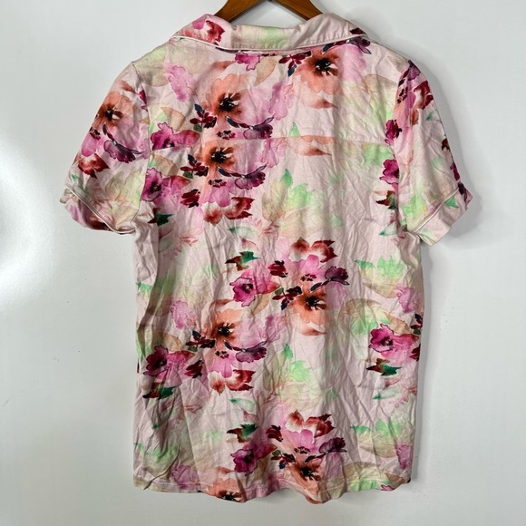 Soft Surroundings Pink Floral Pajama Set Size Medium - Picture 3 of 8